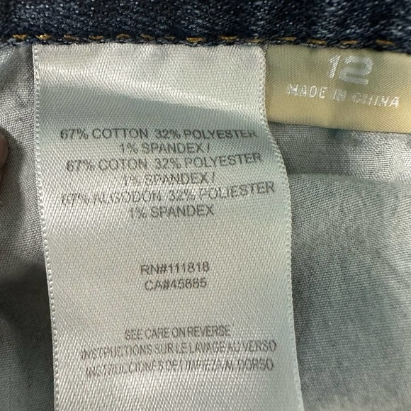 Michael Kors Y2K Wide Leg Jeans Women’s 12 Blue Denim Cotton Blend - Picture 11 of 12